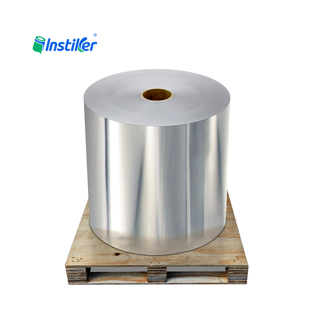 Oil-Resistant and Scratch-Resistant Silver BOPP Metallic Texture Label Film Jumbo Roll
