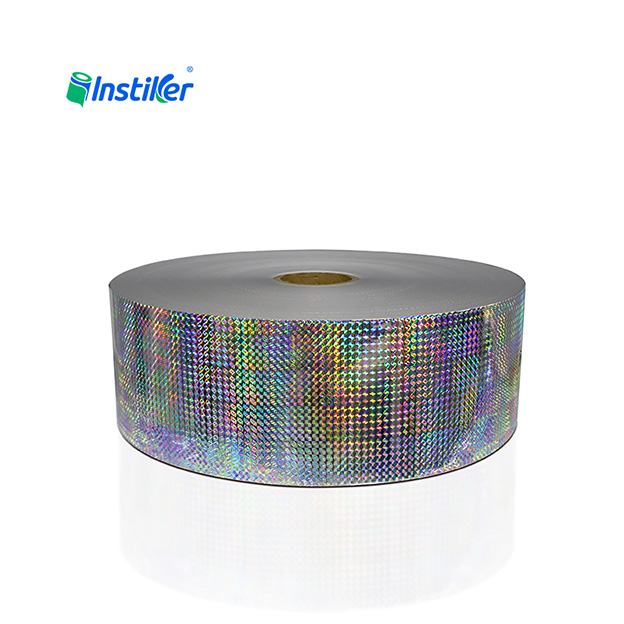 Sand Dot Laser Holographic BOPP Film Acrylic Adhesive White Glassine Liner