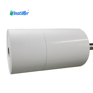 Best Seller 80 Gsm Self Adhesive Paper Semi Gloss Coated Art Paper Label Stickers Jumbo Roll Label for White Glassine