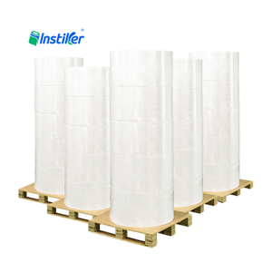70g Blank Thermal Transfer Label Stock Self Adhesive Label Jumbo Material Semi Gloss Paper Label Paper Jumbo Roll